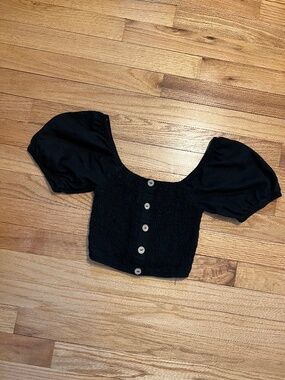 Simply Blessed Dark Cottage Core Cropped Top